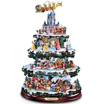 Disney Tabletop Christmas Tree: The Wonderful World Of Disney by The Bradford Exchange