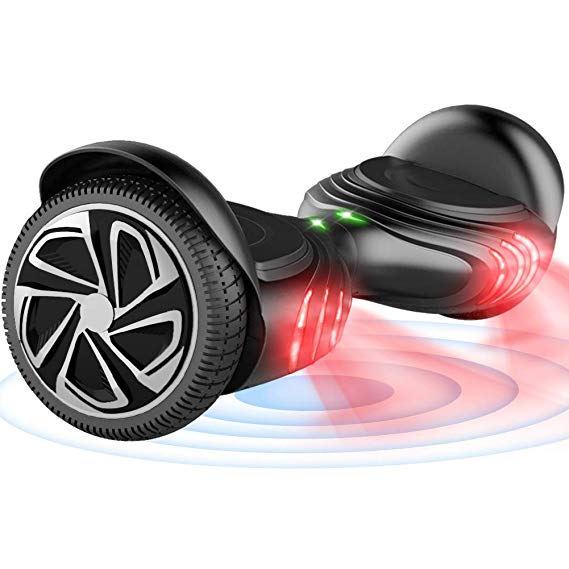 TOMOLOO Hoverboard with LED Lights Two-Wheel Self Balancing Scooter with UL2272 Certified, 6.5" Wheel Electric Scooter for Kids and Adult