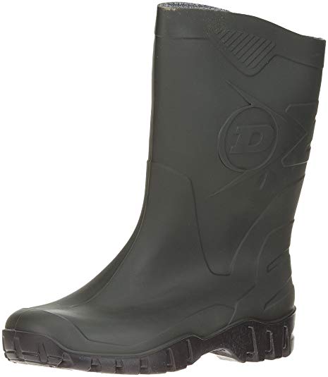 DUNLOP Short Leg Half-Height Wellies Easier On & Off Good For Wider Calf Fitting. Sizes 4-12UK