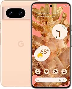 Google Pixel 8 5G (128GB, 8GB) 6.2", 9-core, Android 14 (GSM   CDMA) 4G LTE Fully Unlocked (Verizon, T-Mobile, AT&T, Straight Talk) (Rose) (Renewed)