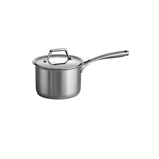 Tramontina Gourmet Prima 18/10 Stainless Steel Tri-Ply Base Covered Sauce Pan, 2-Quart