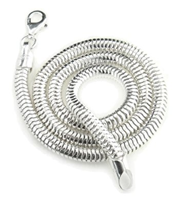 Thick 5mm Sterling Silver Snake Chain Necklace(Lengths 16",18",20",22",24",30")