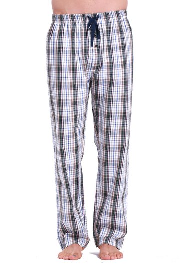 CYZ Men Pajama Bottoms 100% Woven Poplin Cotton Pants Comfortable Plaid Sleep Wear