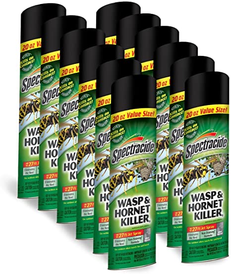 New Case (12) Spectracide Hg-95715 20oz Wasp Hornet Insect Spray Bug 6329650