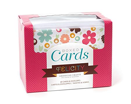 Boxed Cards and Envelopes – Felicity by American Crafts | Includes 40 cards and envelopes. Various designs.