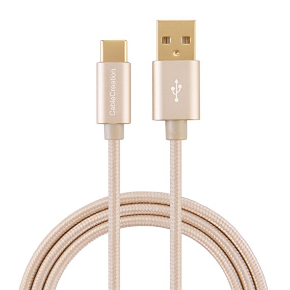 CableCreation USB 2.0 Type C (USB-C) to Standard USB A Male Cable, 1.6FT USB 3.1 Type C for Apple The Macbook, Chromebook Pixel and More, 0.5M Gold [New Version 56K Ohm Resistance]