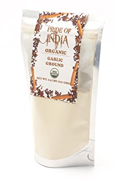 Pride Of India - Organic Garlic Powder, Half Pound