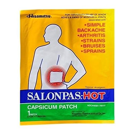 Salonpas-Hot Capsicum Patch 1 EA - Buy Packs and SAVE (Pack of 6)