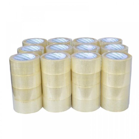 36 Rolls Box Carton Sealing Packing Packaging Tape 2"x110 Yards(330' ft) Clear