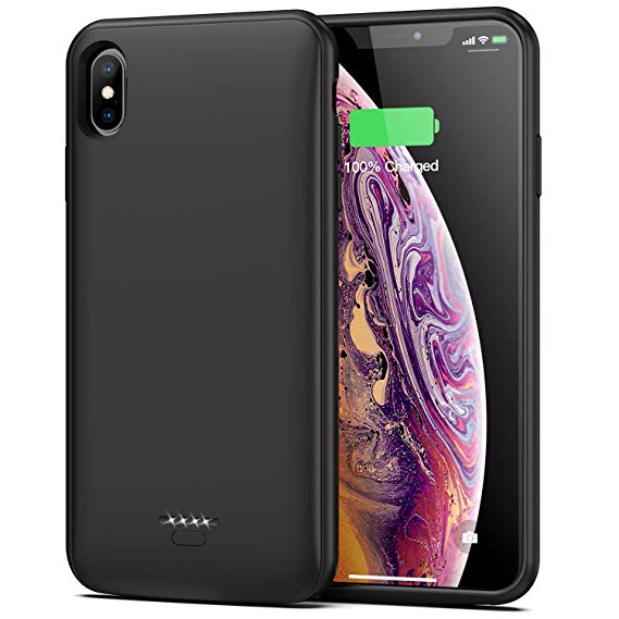 Battery Case for iPhone XS Max, 5000mAh Portable Protective Charging Case Compatible with iPhone XS Max (6.5 inch) Rechargeable Extended Battery Charger Case