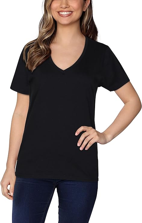 Fruit of the Loom Womens Crafted Comfort™ Pima Cotton Short Sleeve T-Shirts