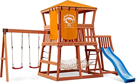 Little Tikes Real Wood Adventures Bear Basin Outdoor Playset