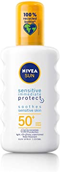 Nivea Sun Protect and Sensitive Sun Spray High SPF 50 - 200 ml