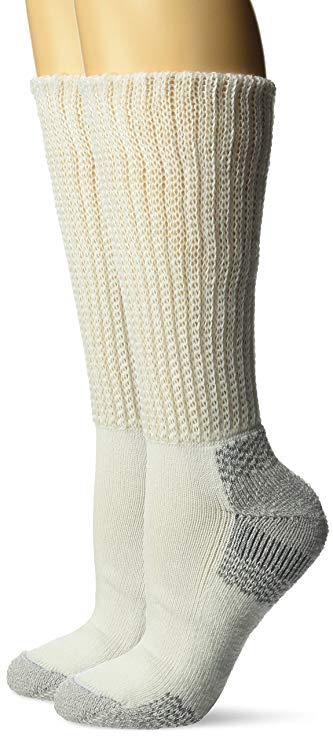 Dr. Scholl's Women's Plus Advanced Relief 2-Pair Wide Top Crew-Extended Size Socks