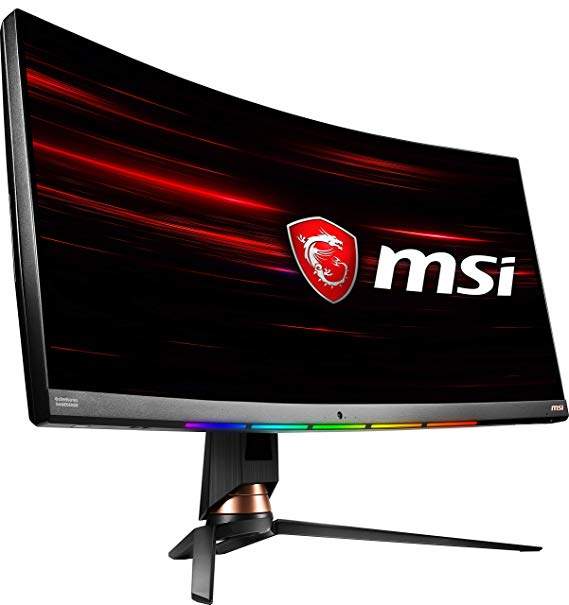 MSI Optix MPG341CQRV 34-inch Ultrawide 120hz 1ms UWHD 3440 x 1440p Curved Gaming Monitor with Adaptive AMD FreeSync and Custom RGB Lighting | Height Adjustable