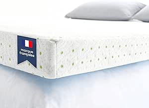 ViscoSoft - Surmatelas 180 x 200 Mémo, Surmatelas 180 x 200 memoire de Forme 5cm avec Aération Optimale et Mousse Haute Densité 50kg/m³, Housse Bambou Lavable, Surmatelas 180x200 Confort Moelleux