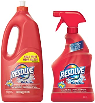 Resolve Oxi Action Pre-Treat Laundry Stain Remover Trigger Spray (22 Fl Oz) & Refill (61 Fl Oz) Mega Value Pack (Total 83 Fl Oz)