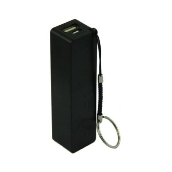 Robiear Portable Power Bank 18650 External Backup Battery Charger With Key Chain (Black )