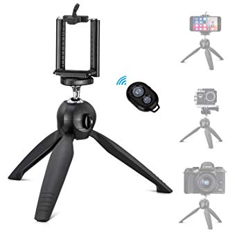 Eocean Tripod Stand, Mini Tripod, Table Tripod, Tabletop Tripod, Table Top Stand, Mini Travel Phone Tripod, Cellphone Tripod with iOS and Android System