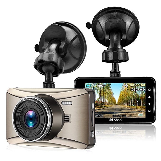 Dash Cam 3.0" 1080P 170 Wide Angle with Sony Sensor Night Vision G-Sensor Loop Recording WDR