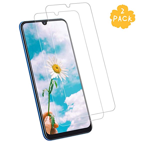 LQLY A50 Screen Protector (2 Pack), [Ultra Clear] [Case Friendly] [No-Bubble] [Easy-install] Tempered Glass for Samsung Galaxy A50