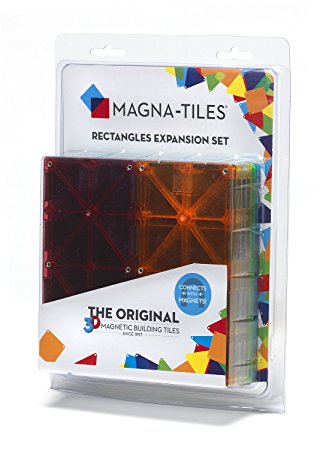 Magna-Tiles 15816 Rectangles 8 Piece Expansion Set