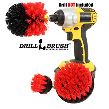 Drill Power Heavy Duty Stiff Bristle Scrub Brush Cleaning Kit