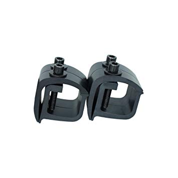 AA-Rack P-AC(4)-01 Set of 4 Aluminum C-clamps For Non-Drilling Truck Rack & Camper Shell Installation-Black