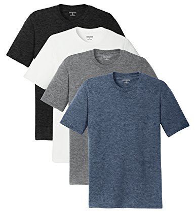 KAMAL OHAVA Men's Tri Blend Short Sleeve T-Shirt (Pack Of 4)