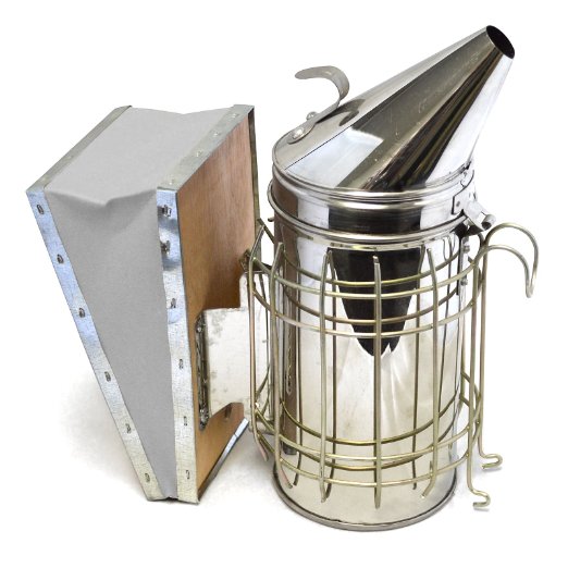CO-Z Bee Hive Smoker Stainless Steel with Heat Shield Protection Beekeeping Equipment