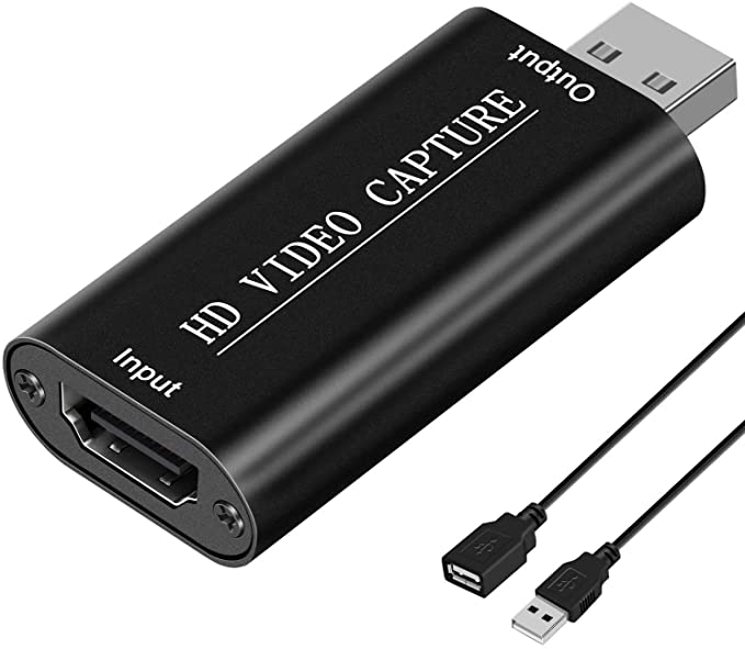 DIGITNOW Audio Video Capture Cards 4K 1080P HDMI to USB 2.0 Record to DSLR Camcorder Action Cam,Computer for Gaming, Streaming, Teaching, Video Conference, Broadcasting or Facebook Portal TV Recorder