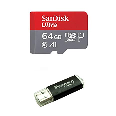 SanDisk 64GB Ultra UHS-I Class 10 48mb/s MicroSDXC Memory Card for Nintendo Switch Neon Video Game   Bonus TF USB Card Reader