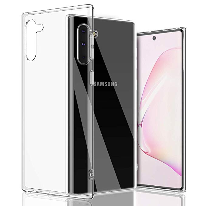 Shamo's Galaxy Note 10 Case Clear Soft Transparent Cover TPU Bumper
