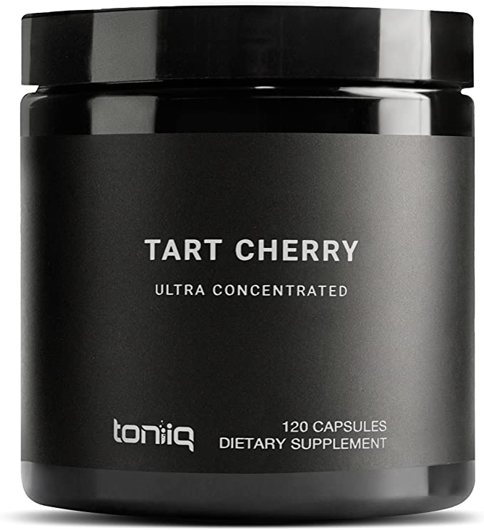 Toniiq Ultra High Strength Tart Cherry Capsules - 52,000mg 52x Concentrated Extract - Highly Concentrated and Highly Bioavailable - 120 Capsules