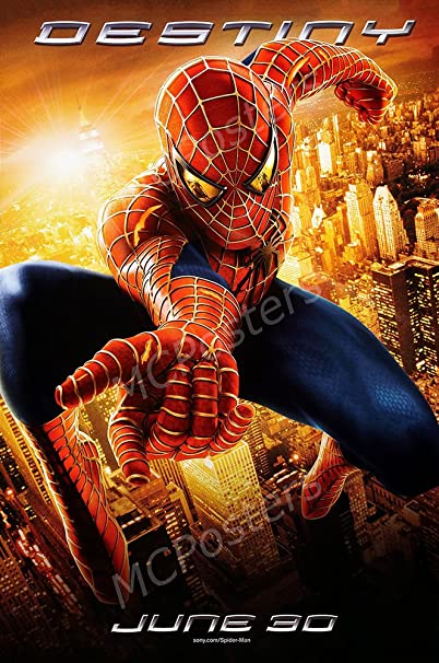 MCPosters Marvel Spider-Man Two Toby McQuire GLOSSY FINISH Movie Poster - MCP417 (24" x 36" (61cm x 91.5cm))