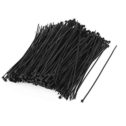 uxcell Nylon Strip Zip Wire Cable Tie Fastener Off 2mmx150mm 500pcs
