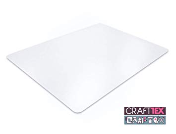 CraftTex, Ultimate Craft Table Protector Mat, Super-Strong Clear Polycarbonate, 20" x 36" (FRCR2036RA1)