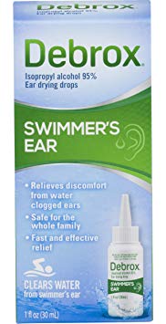Debrox Swimmer's Ear Relief Ear Drying Drops | Water Clogged Ear Relief | 1.0 FL OZ