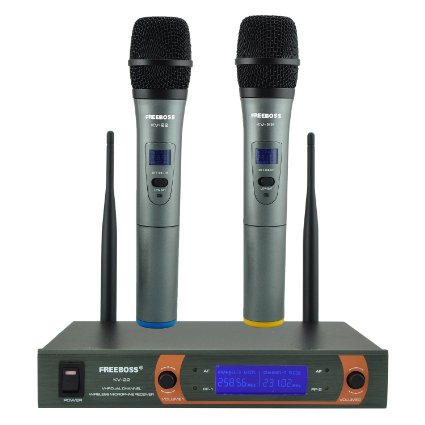 Freeboss Kv-22 VHF Dual Way Handheld Wireless Microphone