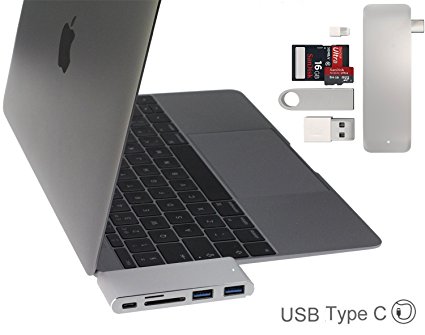 Broonel Prestige USB Type C Hub 3.1 Multi-Ports Adapter / Converter (with USB C Charging Port) For The Macbook Pro 13 2016 with Touch Bar