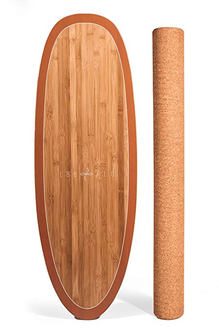 Ebb and Flo by GoofBoard Surfing Balance Board - Perfect for SUP/Paddle Board/Kite/Longboard - Top Rated of All Balance Boards for Surfers - Flo-Blocks Included for Easy/Safe Start-Up