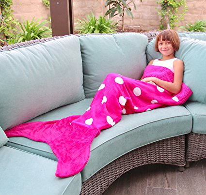 Mermaid Tail Blanket for women Teen and Kids, Made with Soft Boa Material, Comfortable for All Season Sleeping Blanket
