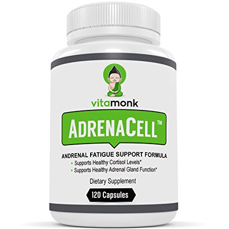 AdrenaCell™ - Top Trusted Adrenal Fatigue Supplement by VitaMonk - Fast-Acting Adrenal Fatigue Support Complex With A Science-Backed Dose Of Adaptogens, Vitamins & Herbal Supplements for Health