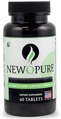 Newopure: Natural Hair Growth Vitamins, Repairs Hair Follicles, Stops Hair Loss, Blocks DHT, Stimulates New Hair Growth, Promotes Thicker, Fuller and Faster Growing Hair. Men & Women (30 Day Supply)