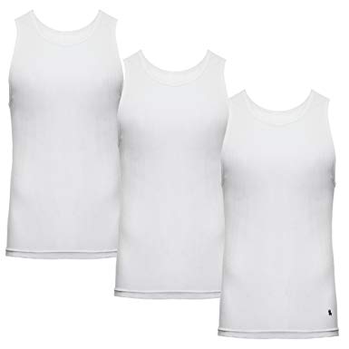 Lucky Brand Men's Ribbed A-Shirt Tank Top Undershirt (3 Pack)