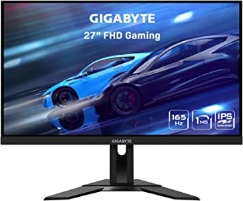 GIGABYTE G27F 2 - 27" 165Hz 1080P Gaming Monitor, 1920 x 1080 SS IPS Display, 1ms (MPRT) Response Time, 95% DCI-P3, 1x Display Port 1.2, 2x HDMI 2.0, 2x USB 3.2