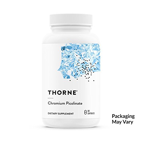 Thorne Research - Chromium Picolinate - Chromium Supplement to Aid Metabolism of Carbs and Sugar - 60 Capsules