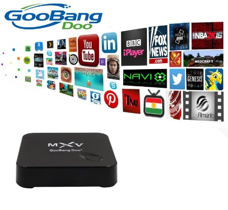 [2016 New Arrival] GooBang Doo MXV MX5 Android TV Box Fully loaded Add-ons Newest KODI with GooBang Doo Cleaning Cloth and Customer Support Card