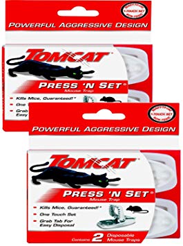 Tomcat Press 'N Set Mouse Trap - 4 Pack (4 Traps)