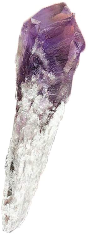 Acxico 1Pcs Natural Raw Amethyst Quartz Crystal Cluster Healing Crystal Wand Specimen Decor Home Decoration